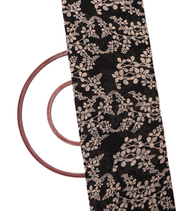 Black Colour Digital Floral Print Georgette Fabric ( 4 Meter )